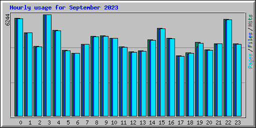 Hourly usage for September 2023